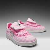 Magic Rabbit Gingham Flat Shoes - Pink