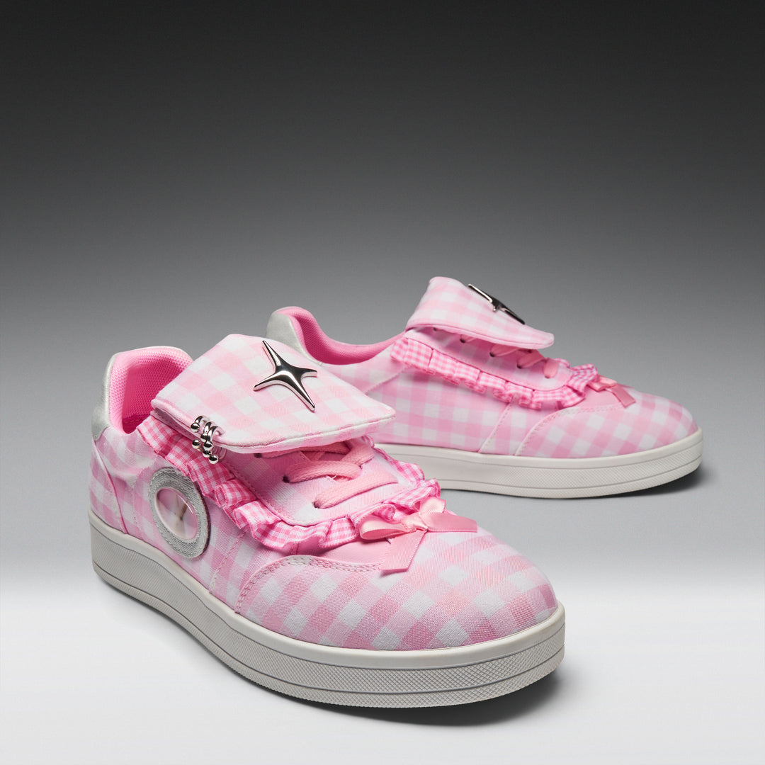 Magic Rabbit Gingham Flat Shoes - Pink – KOI footwear