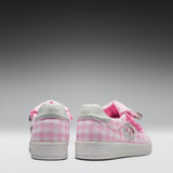 Magic Rabbit Gingham Flat Shoes - Pink