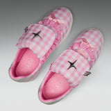 Magic Rabbit Gingham Flat Shoes - Pink