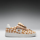 Magic Teddy Bear Gingham Flat Shoes - Brown