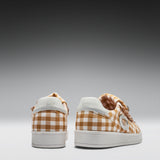 Magic Teddy Bear Gingham Flat Shoes - Brown
