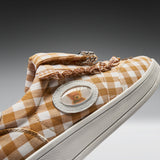 Magic Teddy Bear Gingham Flat Shoes - Brown