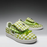 Magic Turtles Gingham Flat Shoes - Green