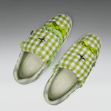 Magic Turtles Gingham Flat Shoes - Green