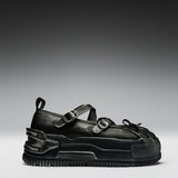 Metamorphosis Distressed Mary Janes- Charcoal