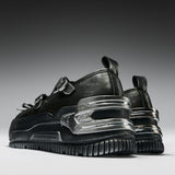 Metamorphosis Distressed Mary Janes- Charcoal