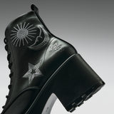 Astro Silver Star & Moon Chunky Boots