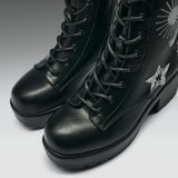 Astro Silver Star & Moon Chunky Boots