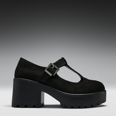 Sai Black Mary Jane Shoes 'Suede Edition'