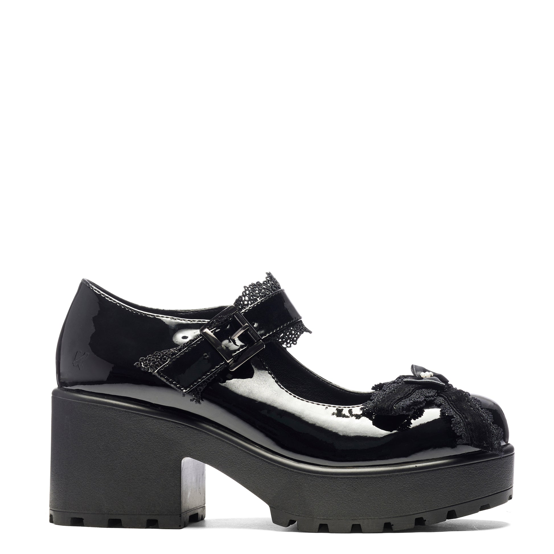 Tira May Jane Shoes 'Cute Gloom Edition' - Black - Koi Footwear - Side View