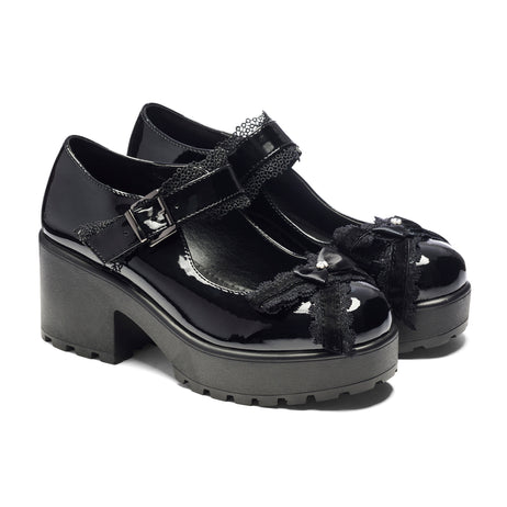 Tira May Jane Shoes 'Cute Gloom Edition' - Black - Koi Footwear - Main View