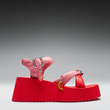Orchard Flatform Charm Sandals - Red