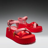 Orchard Flatform Charm Sandals - Red