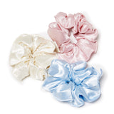 Pastel Satin Scrunchies- 3 pack