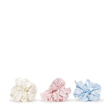 Pastel Satin Scrunchies- 3 pack