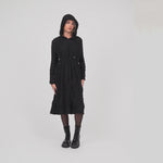 KOI_Bespoke Scintilla Black Utility Hooded Dress_VID