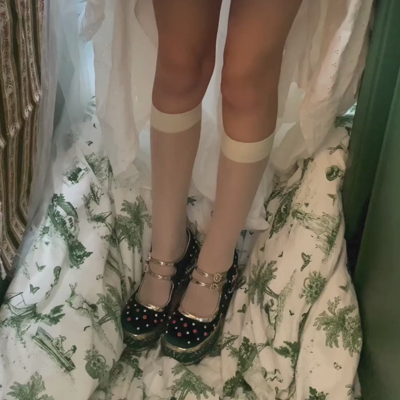 Boleyn Bejewelled Chunky Heels - VIDEO