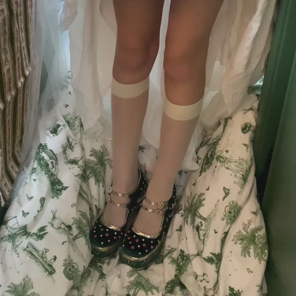 Boleyn Bejewelled Chunky Heels - VIDEO