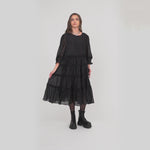 KOI_Bespoke Lissome Black Tiered Midi Dress-_VID