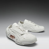 Spellbound Sparkling Rat Lace Up Pumps- White