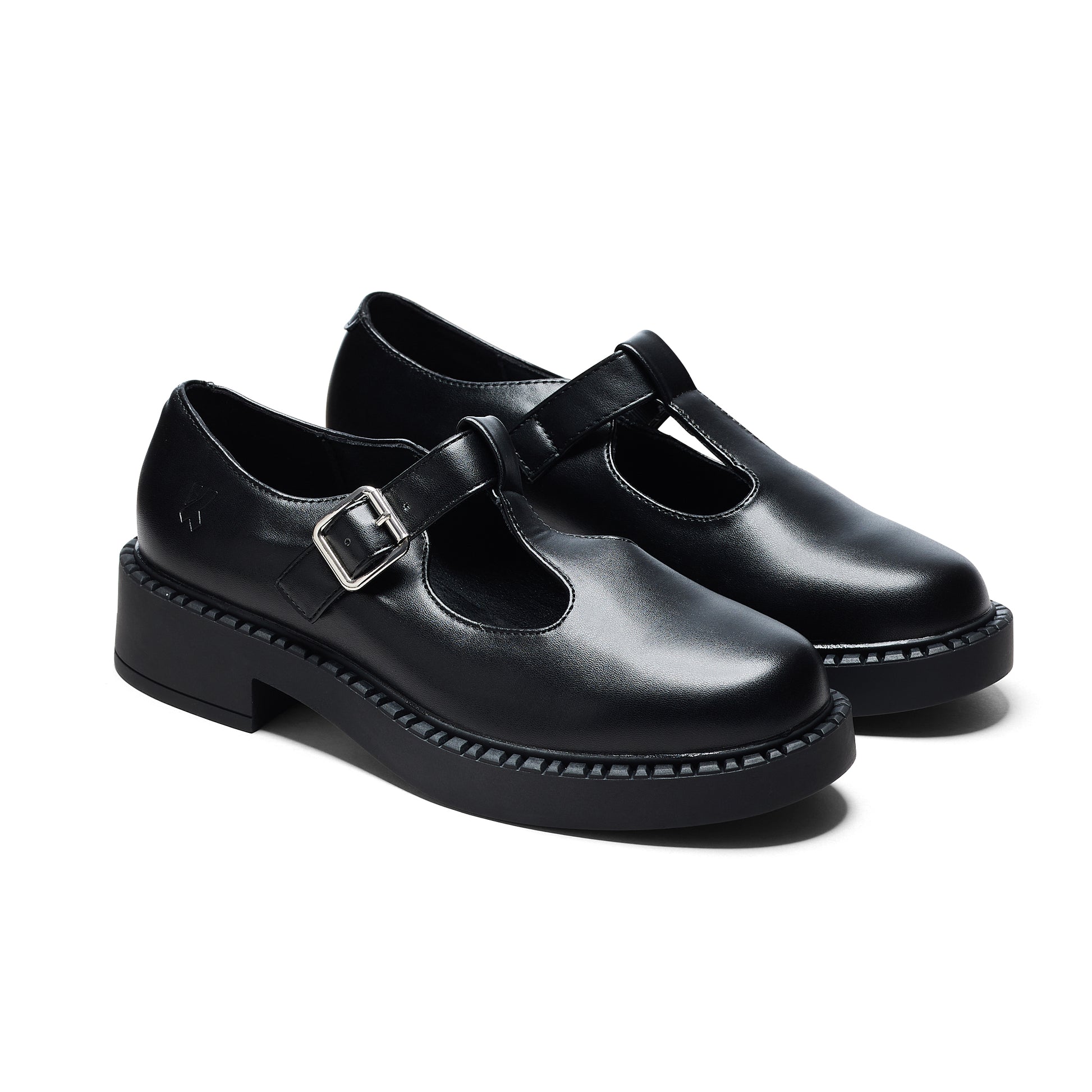 Simido Tale Mary Janes - Mary Janes - KOI Footwear - Black - Three-Quarter View