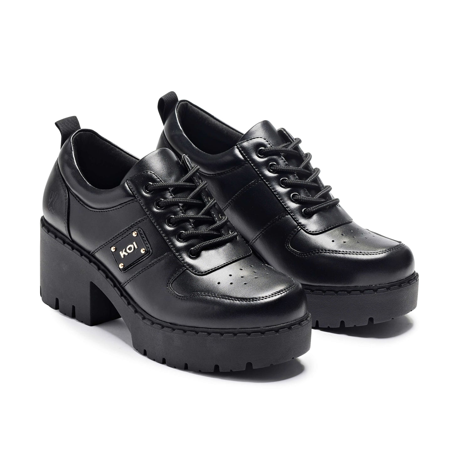 Oshan Koi Switch Shoes - Shoes - KOI Footwear - Black - Three-Quarter View
