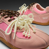 Wanderlust Flat Pearl Trainers - Dusty Pink