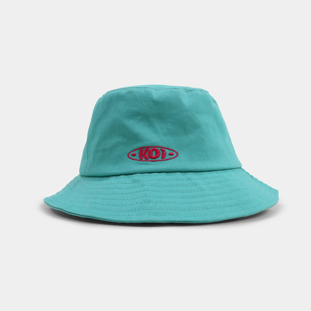 Aqua Koi Bucket Hat - Accessories - KOI Footwear - Blue - Front View
