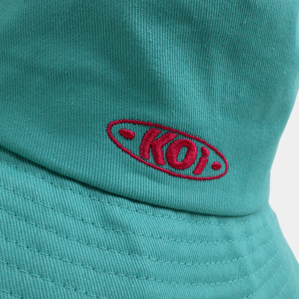 Aqua Koi Bucket Hat - Accessories - KOI Footwear - Blue - Koi Logo Detail