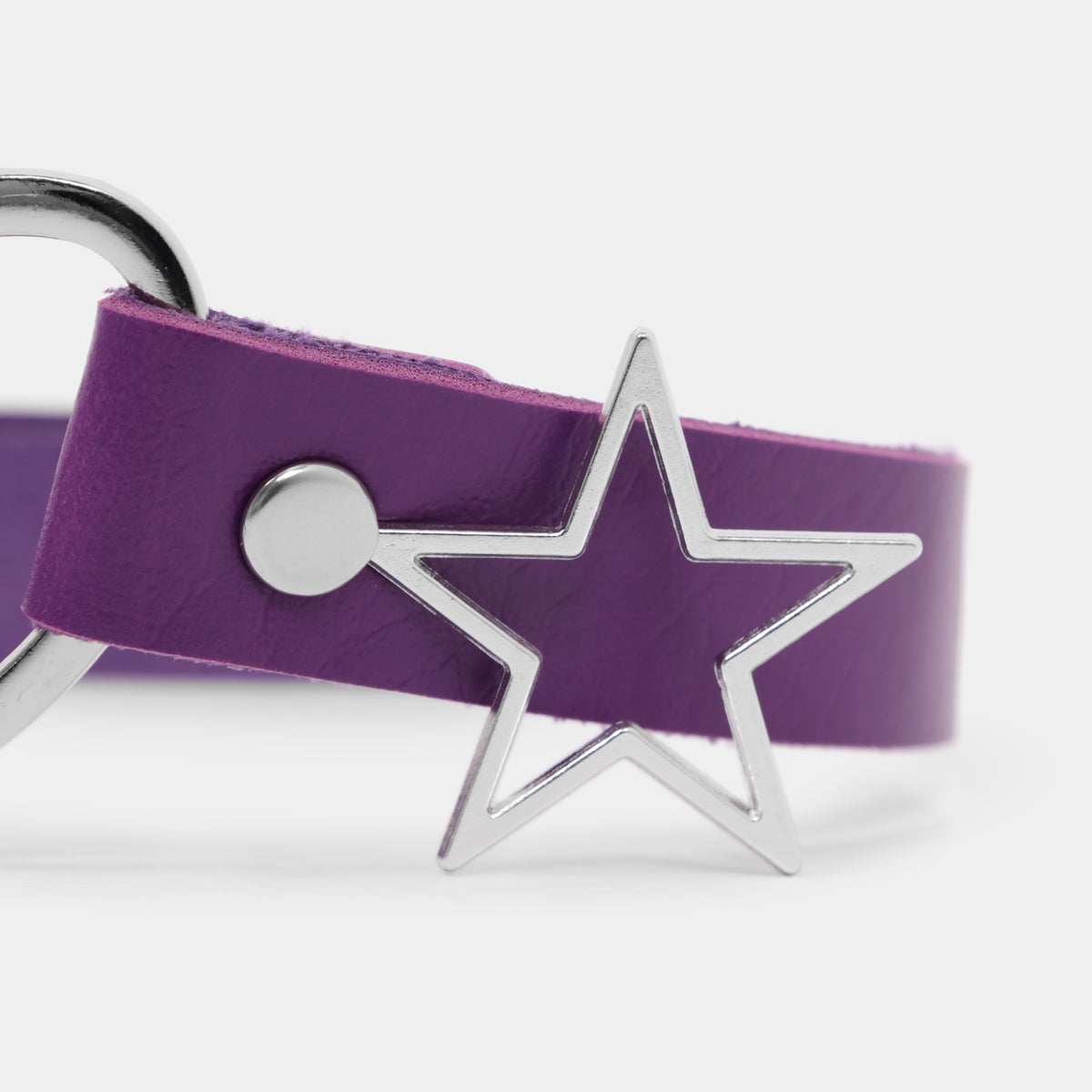 Purple Starshine Choker - Accessories - KOI Footwear - Purple - Side Detail
