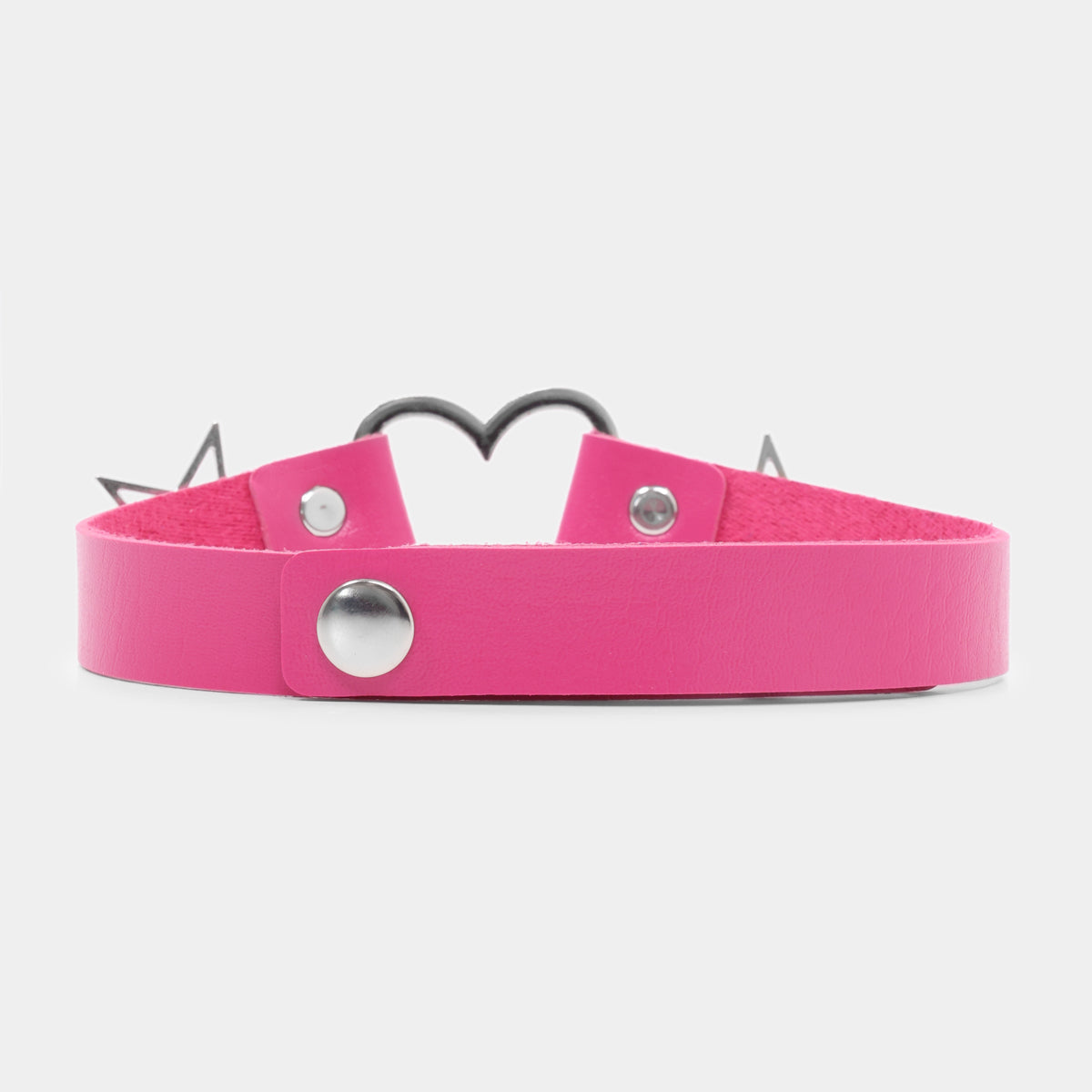 Pink Starshine Choker - Accessories - KOI Footwear - Pink - Back View