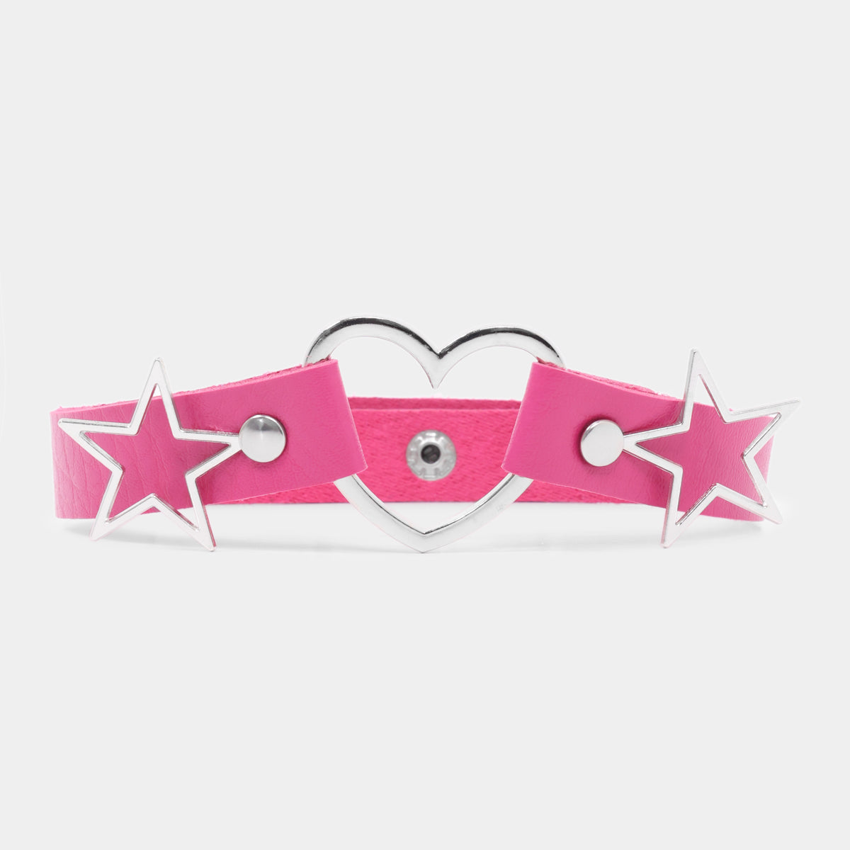 Pink Starshine Choker - Accessories - KOI Footwear - Pink - Front View