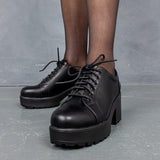 Rei Reloaded Chunky Shoes - Shoes - KOI Footwear - Black - Front Detail
