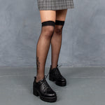 Rei Reloaded Chunky Shoes - Shoes - KOI Footwear - Black - Model Front View
