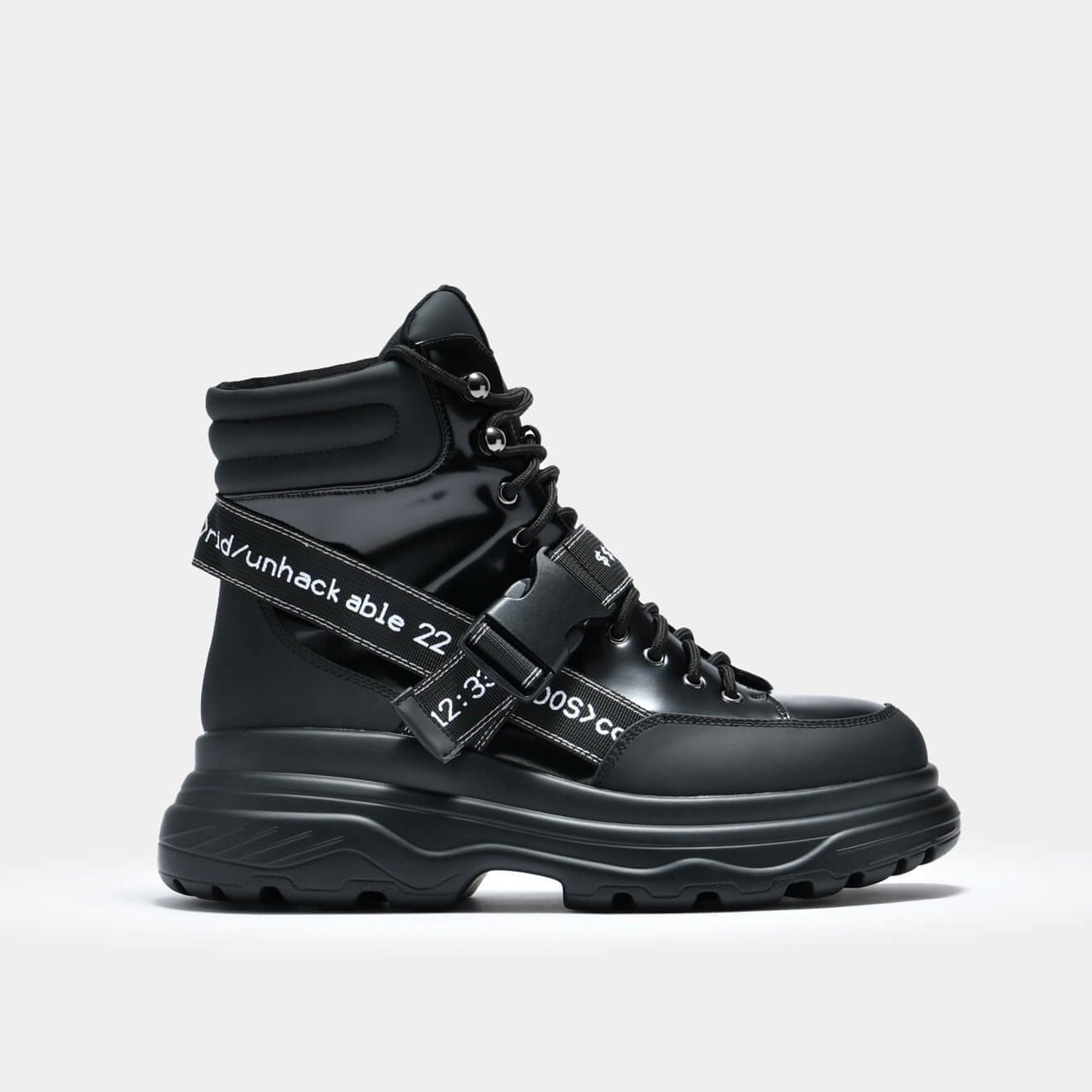 Cypher Men's Black Trail Boots - Ankle Boots - KOI Footwear - Black - Side View