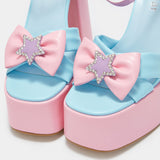 KOI Footwear Galactic Kawaii Princess Platform Heels Vegan Heels