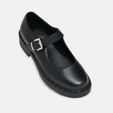 Kishi Tale Black Flat Mary Jane Shoes