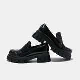 Gensai Men's Cyber Punk Loafers - Shoes - KOI Footwear - Black - Side and Back View