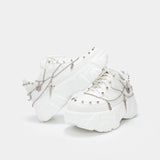 Jinx White Mystic Charm Trainers - Trainers - KOI Footwear - White - Three-Quarter View