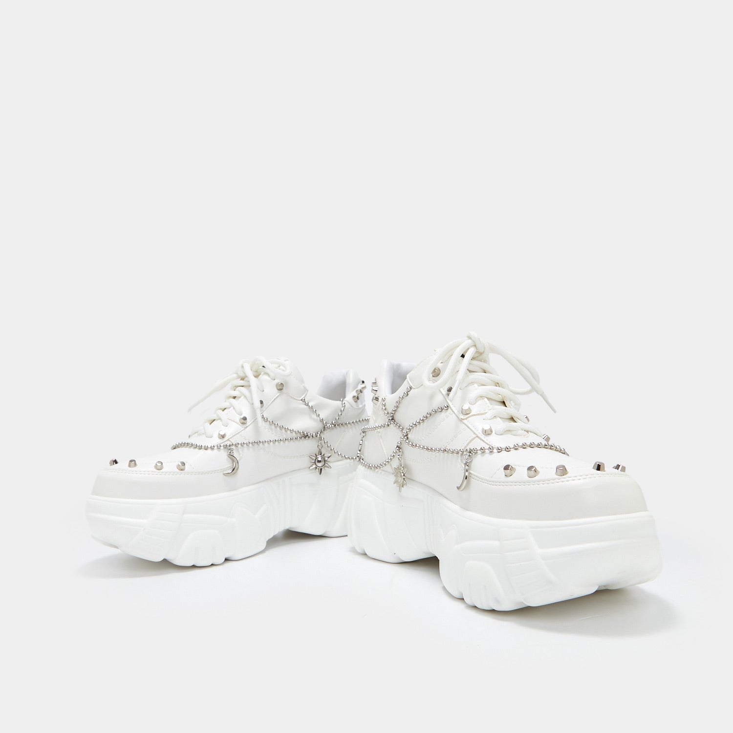Jinx White Mystic Charm Trainers - Trainers - KOI Footwear - White - Front View