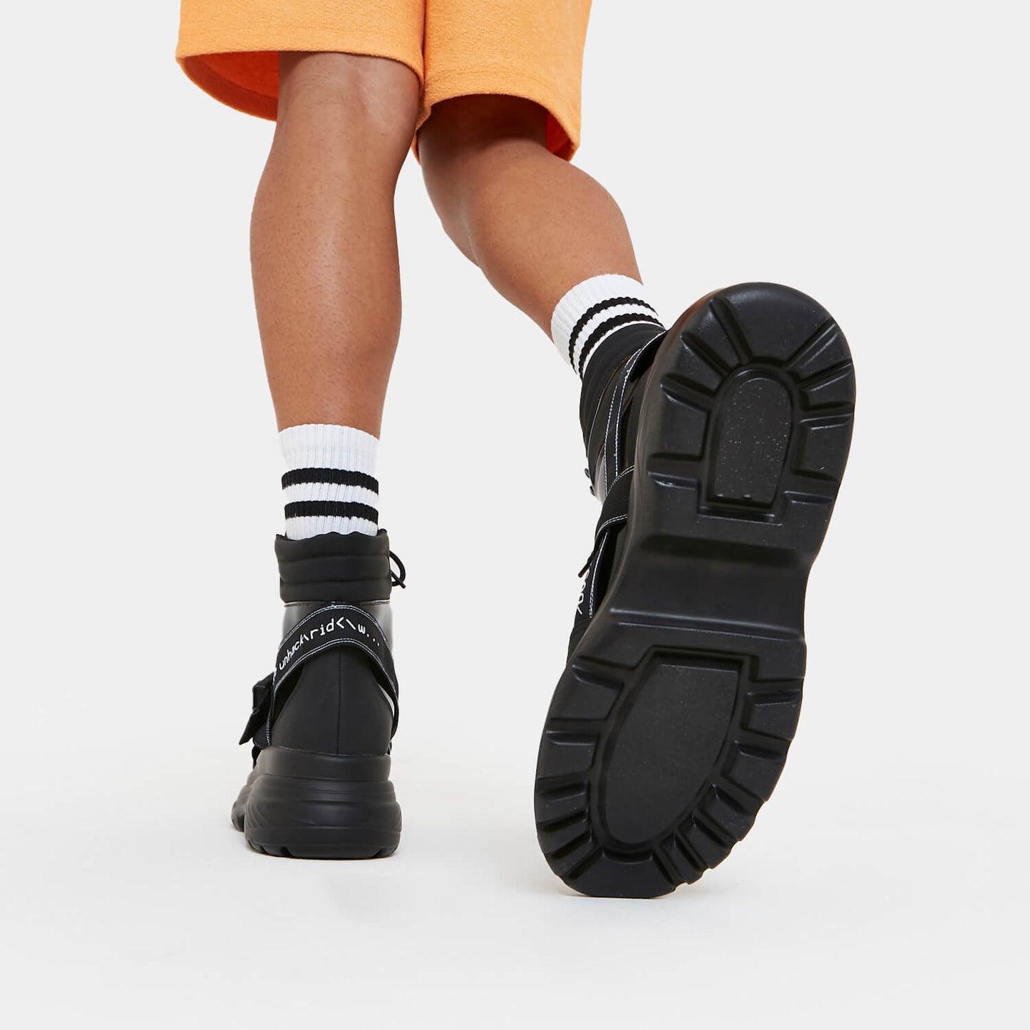Cypher Men's Black Trail Boots - Ankle Boots - KOI Footwear - Black - Sole Detail