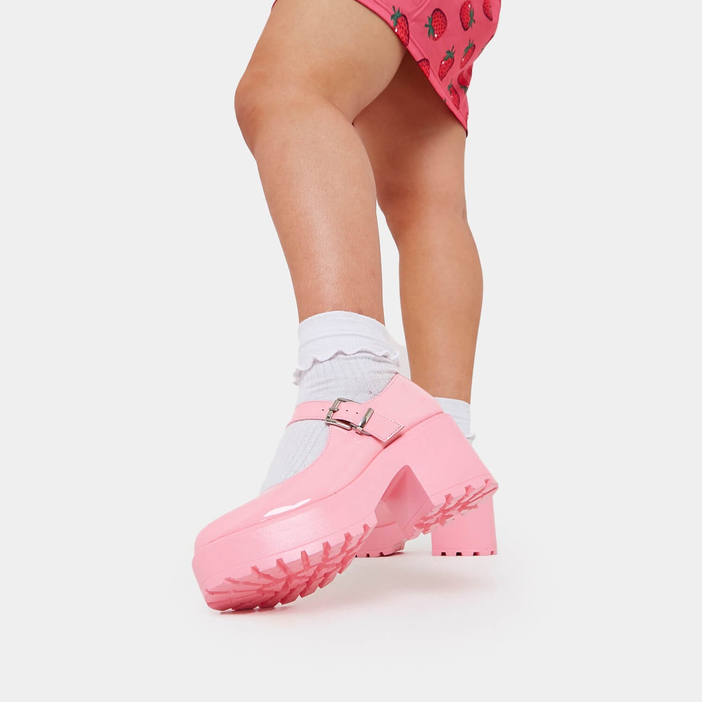 Tira Mary Jane Shoes 'Pink Princess Edition' - Mary Janes - KOI Footwear - Pink - Side View