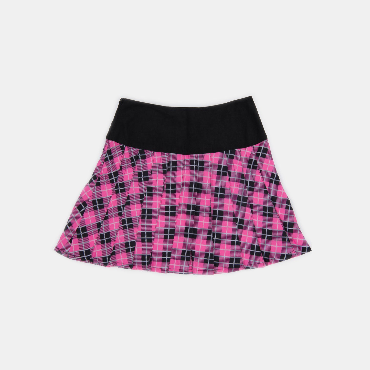 Yami Tartan Skirt - Skirts - KOI Footwear - Black - Back View