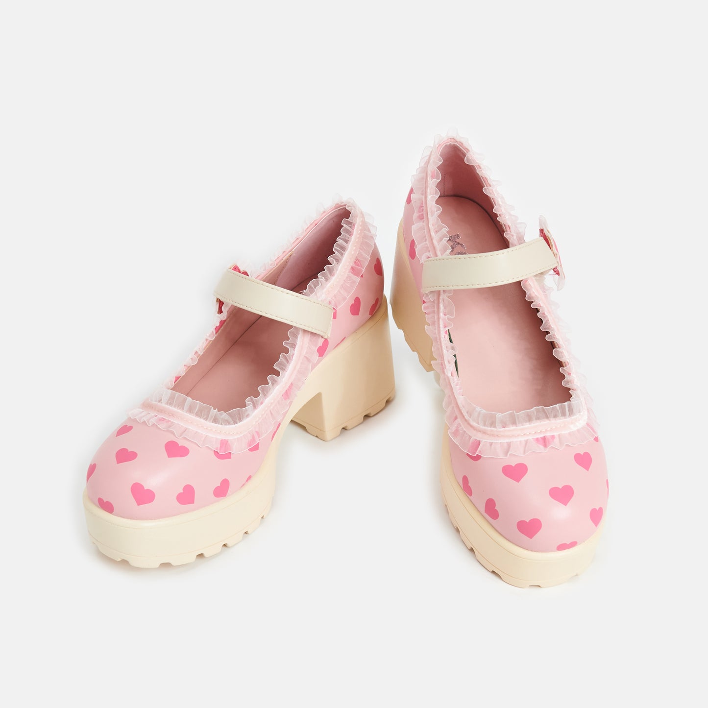 Tira Mary Jane Shoes 'Melanie Sweetheart Edition' - Mary Janes - KOI Footwear - Beige - Top View