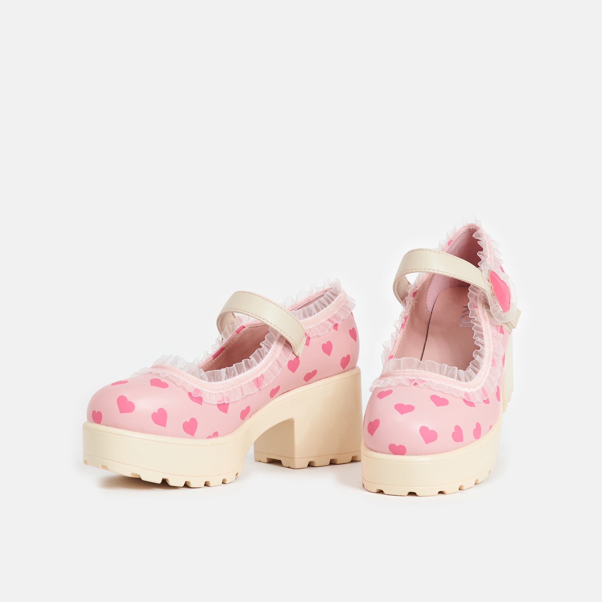 Tira Mary Jane Shoes 'Melanie Sweetheart Edition' - Mary Janes - KOI Footwear - Beige - Three-Quarter View