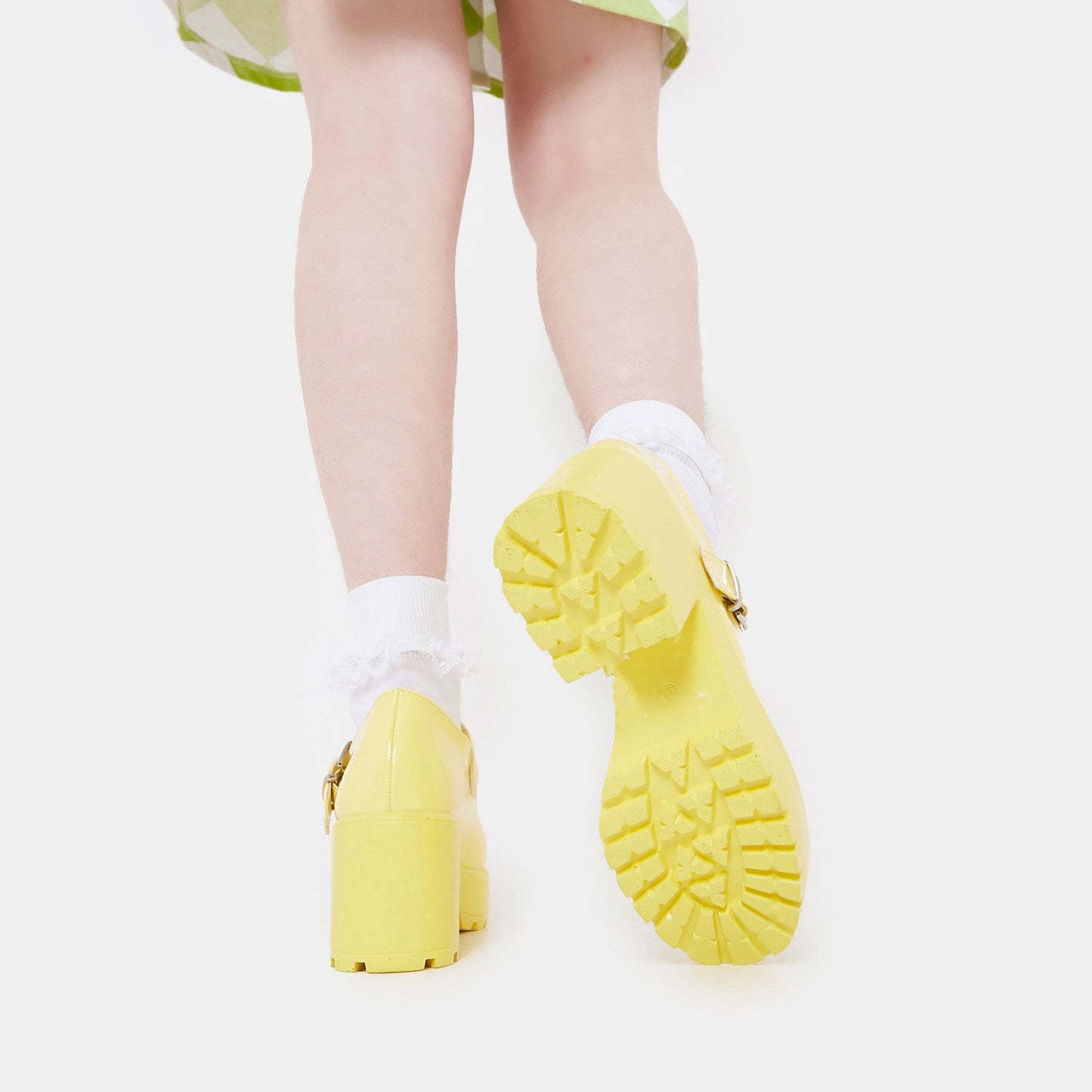Tira Mary Jane Shoes 'Sunshine Yellow Edition' - Mary Janes - KOI Footwear - Yellow - Model Sole View