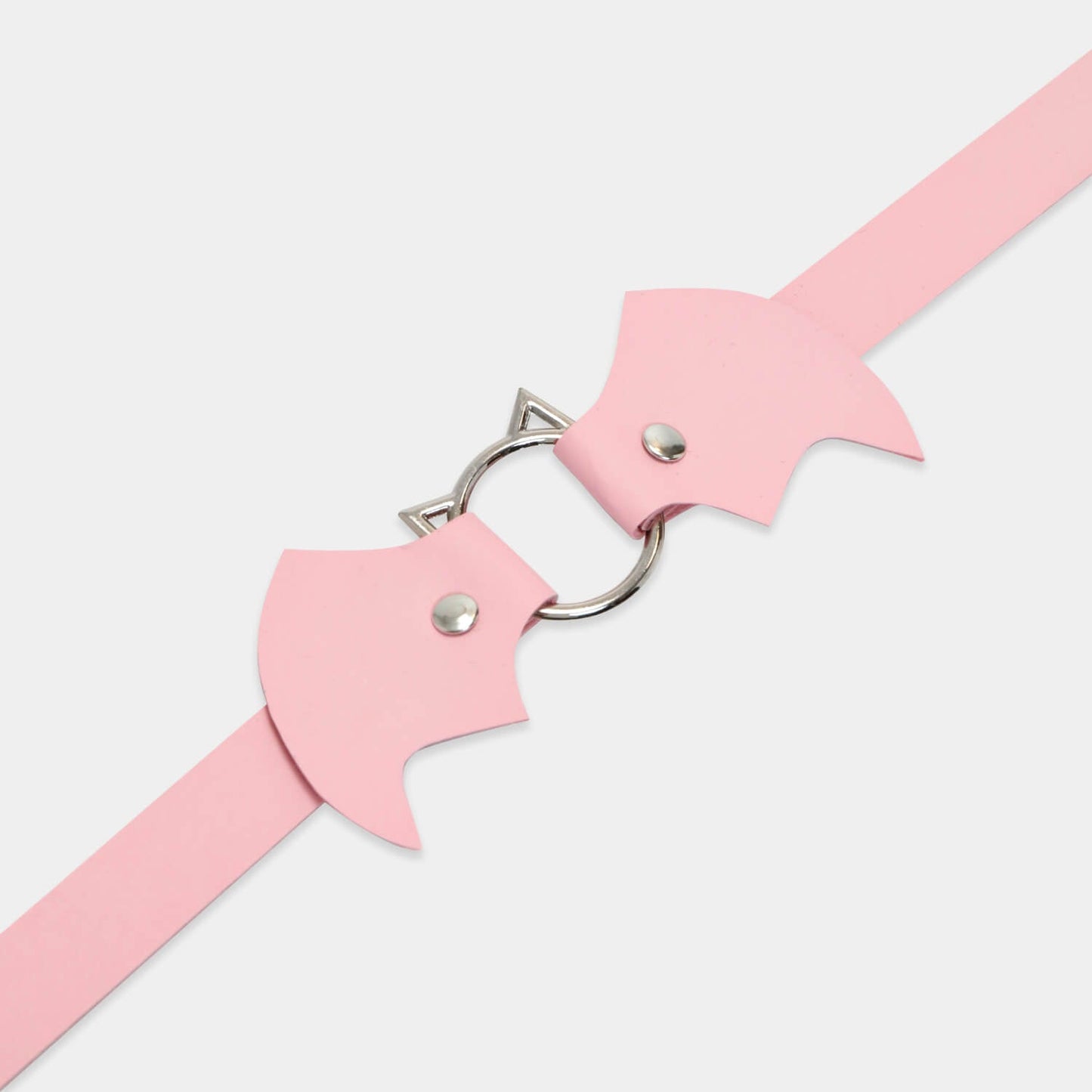 Kawaii Baby Pink Bat Choker - Accessories - KOI Footwear - Pink - Front View