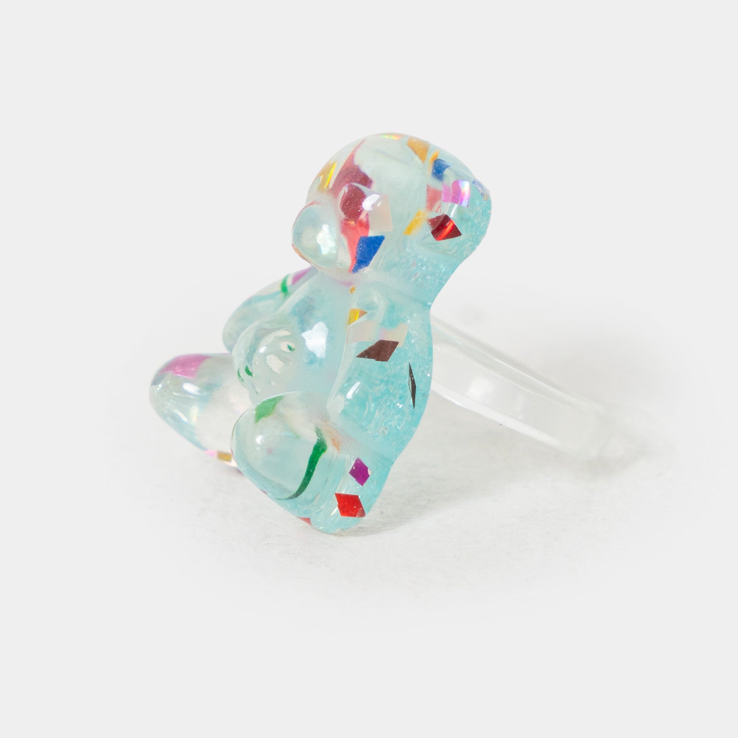 Sweet Treats Gummy Bear Ring - Accessories - KOI Footwear - Blue - Side View
