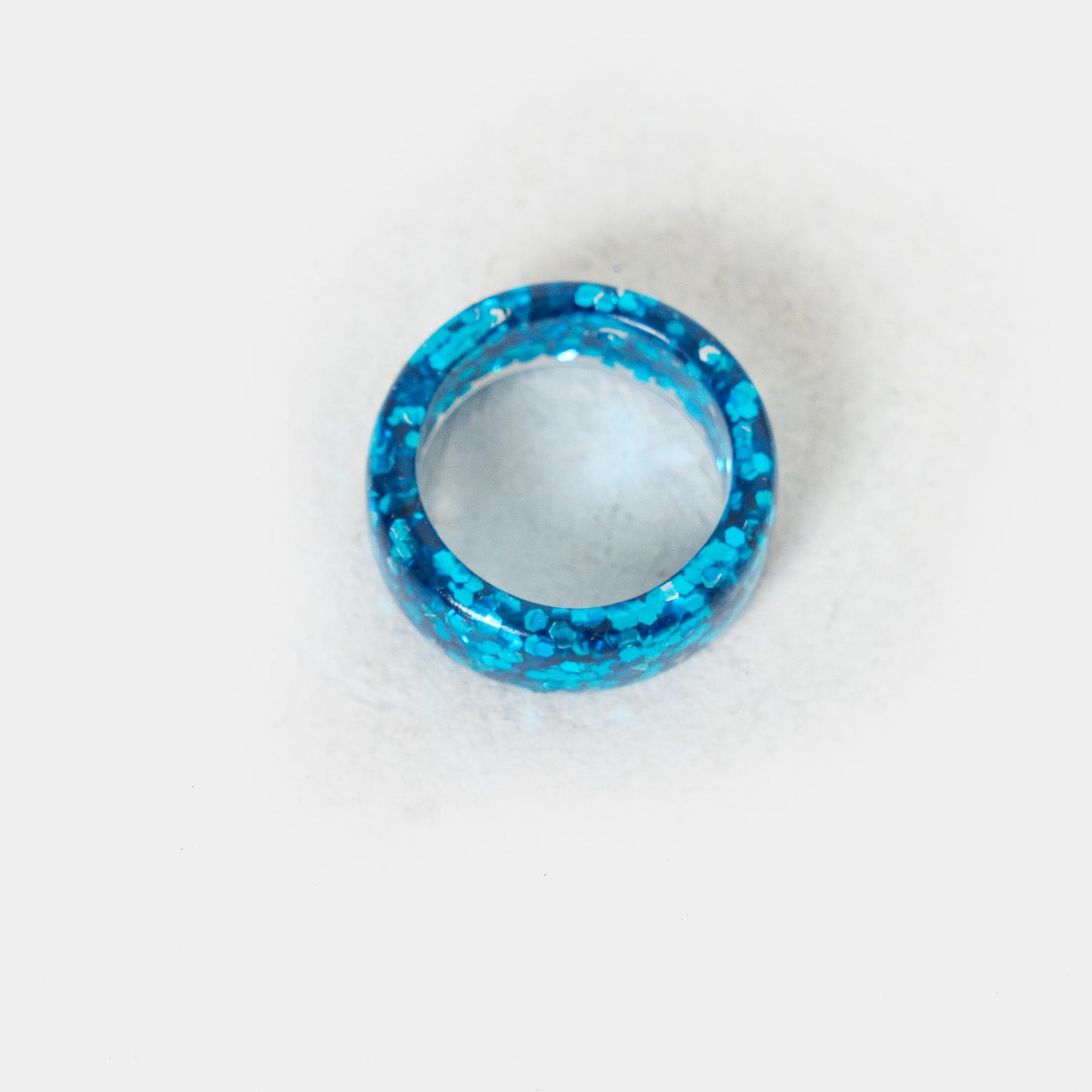 Glitterball Blue Ring - Accessories - KOI Footwear - Blue - Top View
